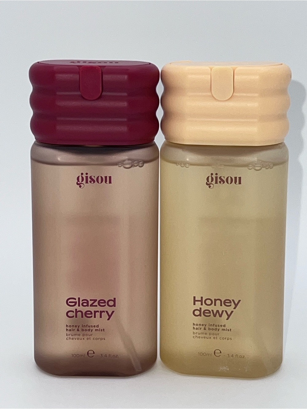 Gisou Glazed Cherry & Honey Dewy Hair + Body Mist Duo (New)